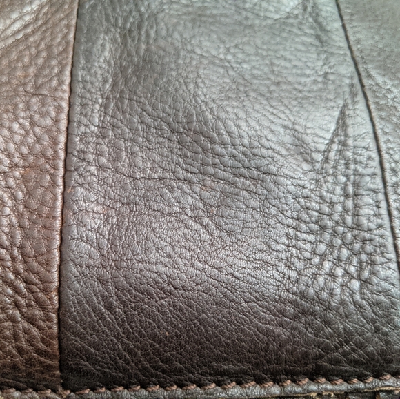 Dark Brown Hand Crafted Leather Cross Body - Picture 11 of 11